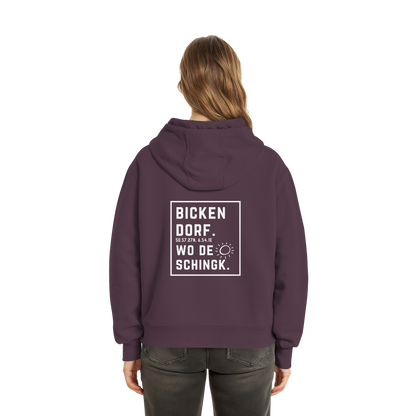 Wo de Sonn schingk - Bickendorf Druck Rücken - Fluffy Boxcut Zipper