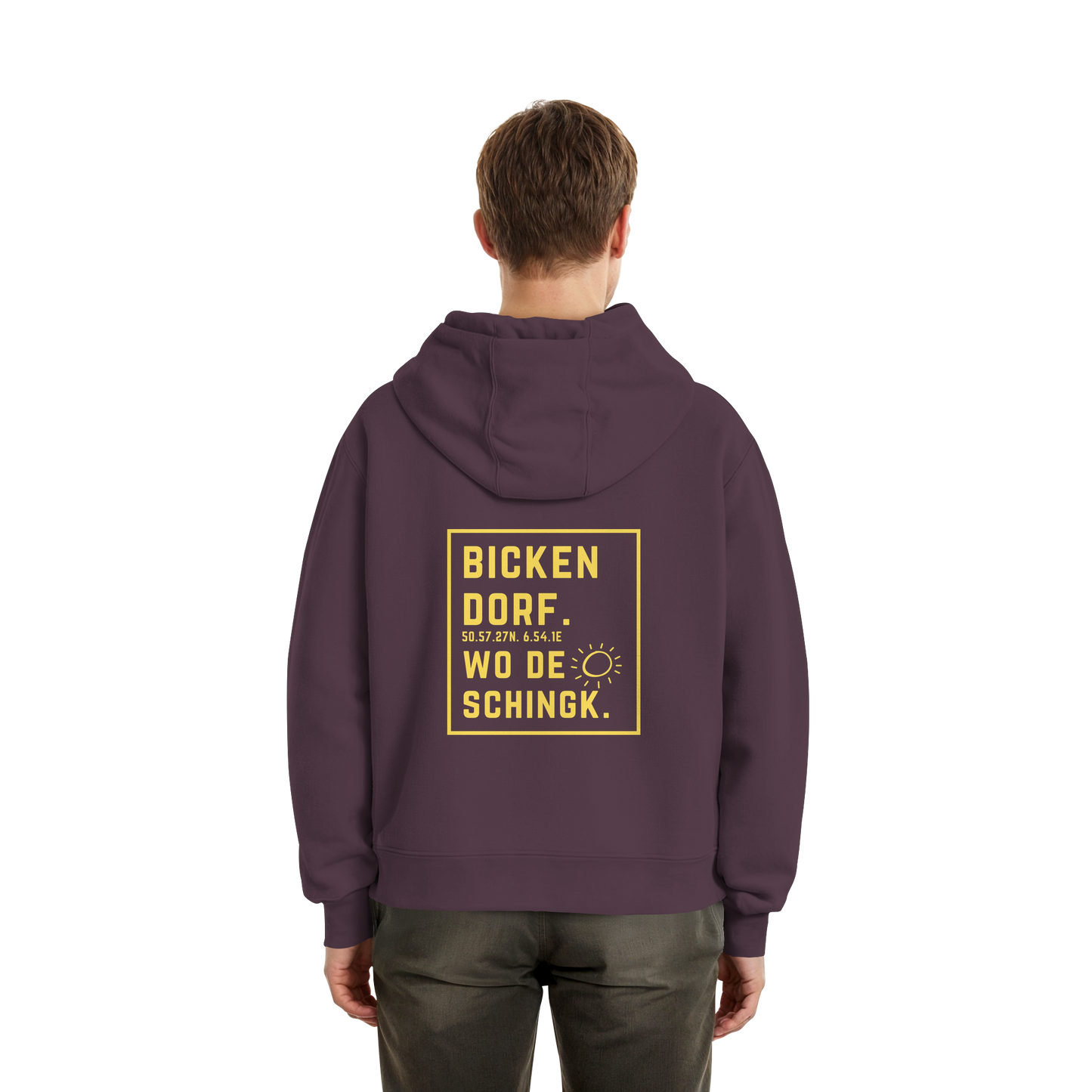 Wo de Sonn schingk - Bickendorf Druck Rücken - Fluffy Boxcut Zipper