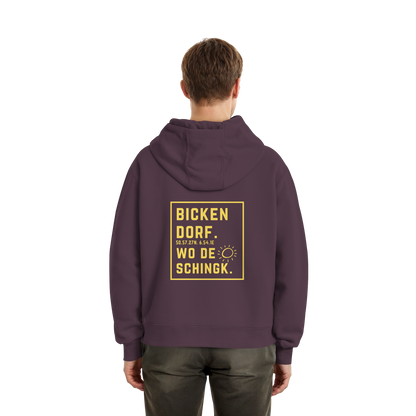 Wo de Sonn schingk - Bickendorf Druck Rücken - Fluffy Boxcut Zipper