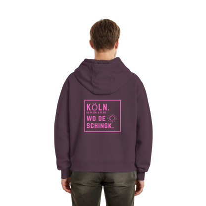 Wo de Sonn schingk - Köln Druck Rücken - Fluffy Boxcut Zipper