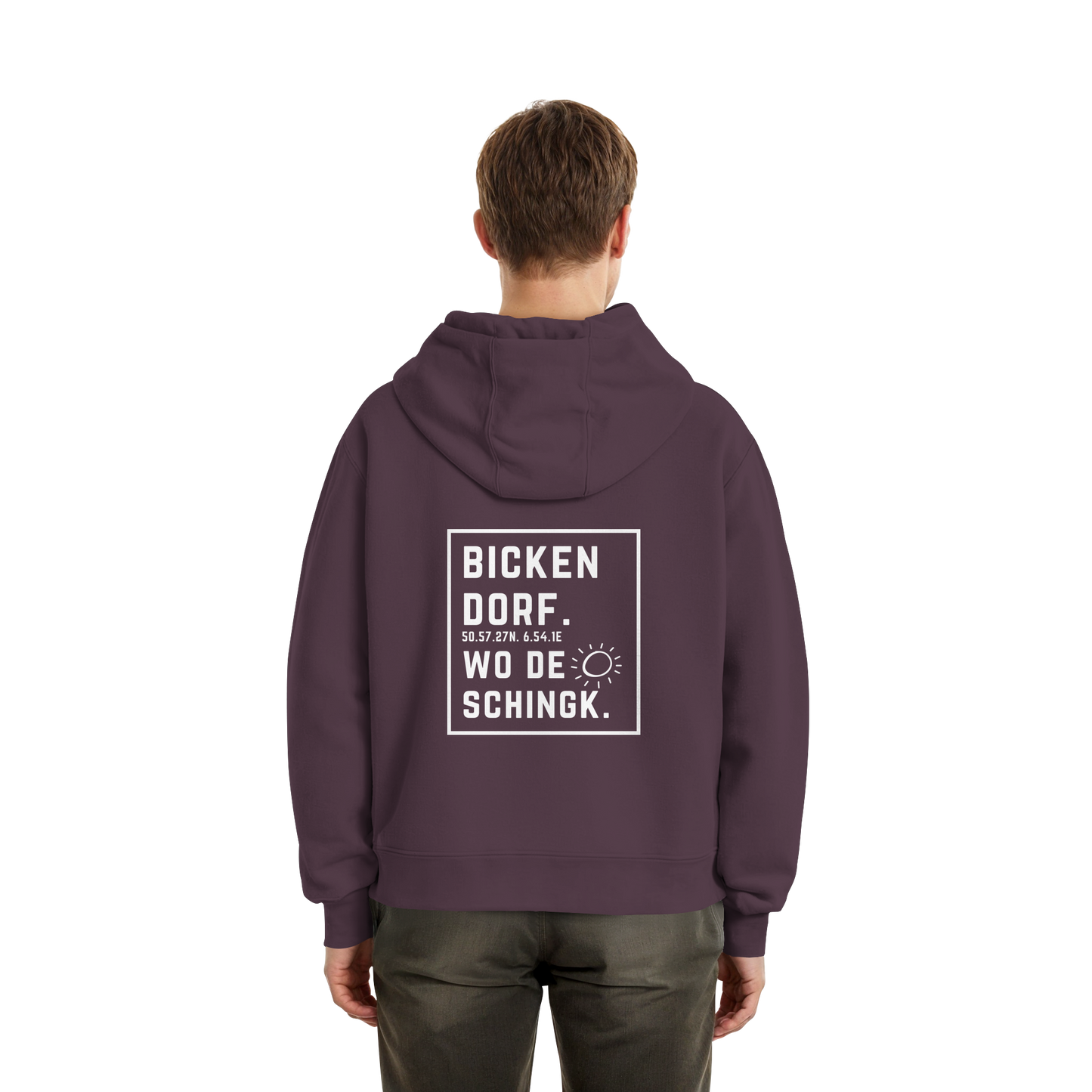 Wo de Sonn schingk - Bickendorf Druck Rücken - Fluffy Boxcut Zipper