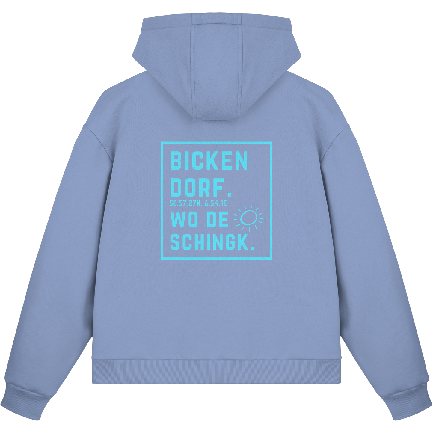 Wo de Sonn schingk - Bickendorf Druck Rücken - Fluffy Boxcut Zipper