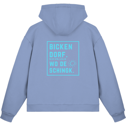 Wo de Sonn schingk - Bickendorf Druck Rücken - Fluffy Boxcut Zipper