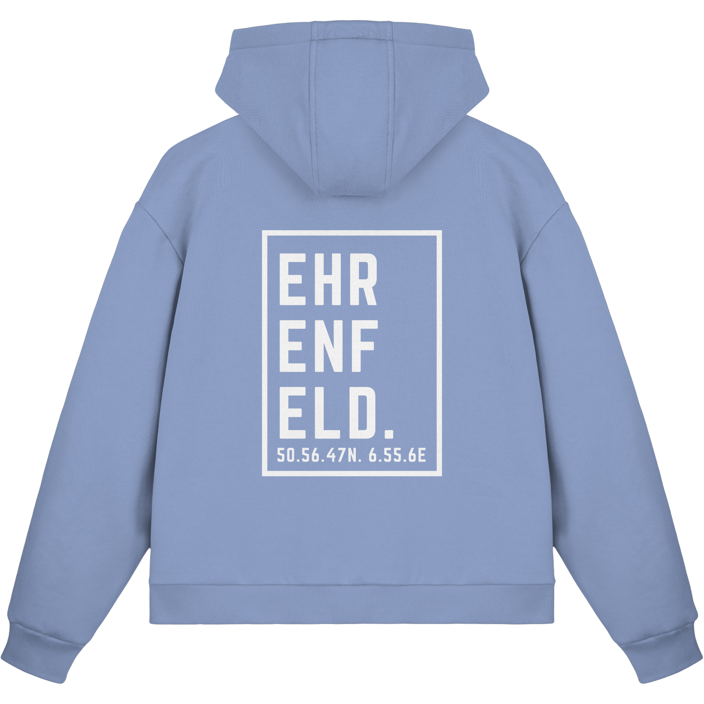 Ehrenfeld Koordinaten (großer Druck auf dem Rücken) - Fluffy Boxcut Zipper