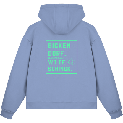 Wo de Sonn schingk - Bickendorf Druck Rücken - Fluffy Boxcut Zipper