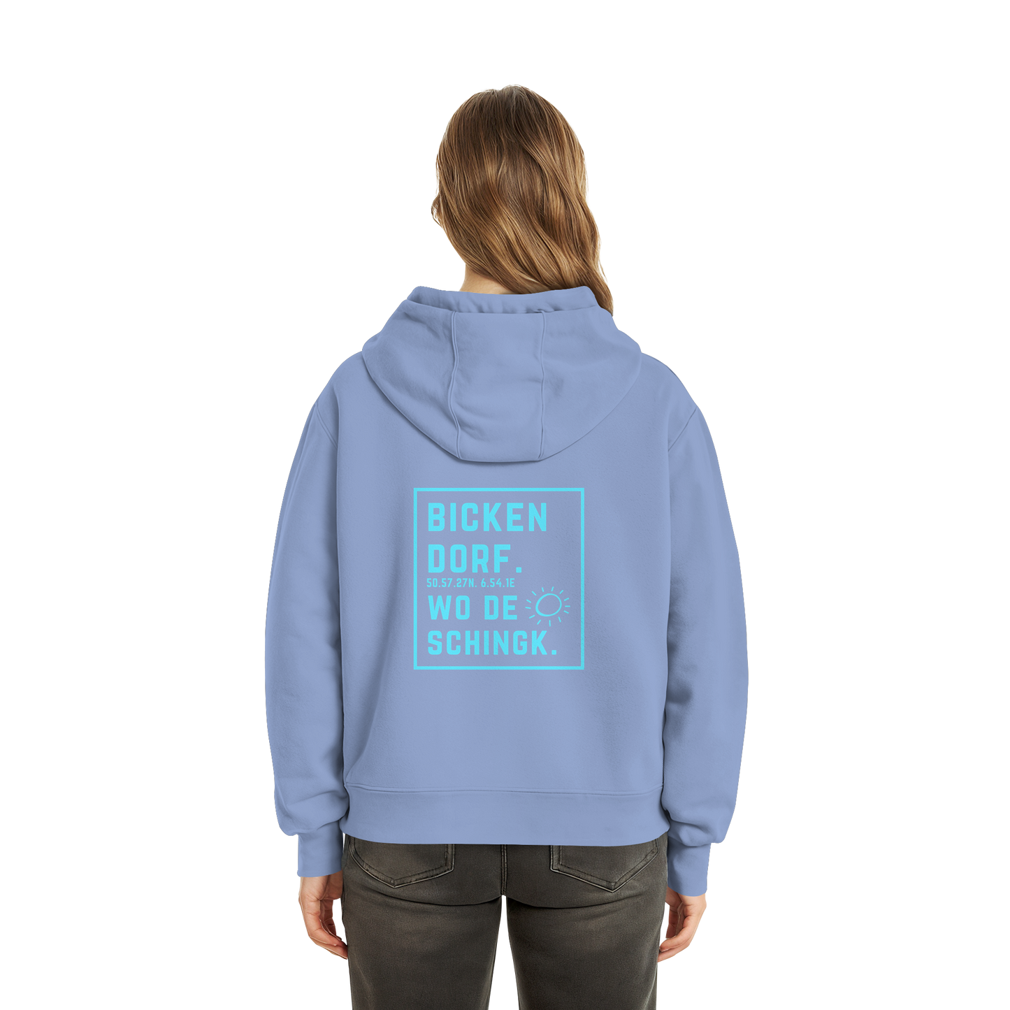 Wo de Sonn schingk - Bickendorf Druck Rücken - Fluffy Boxcut Zipper