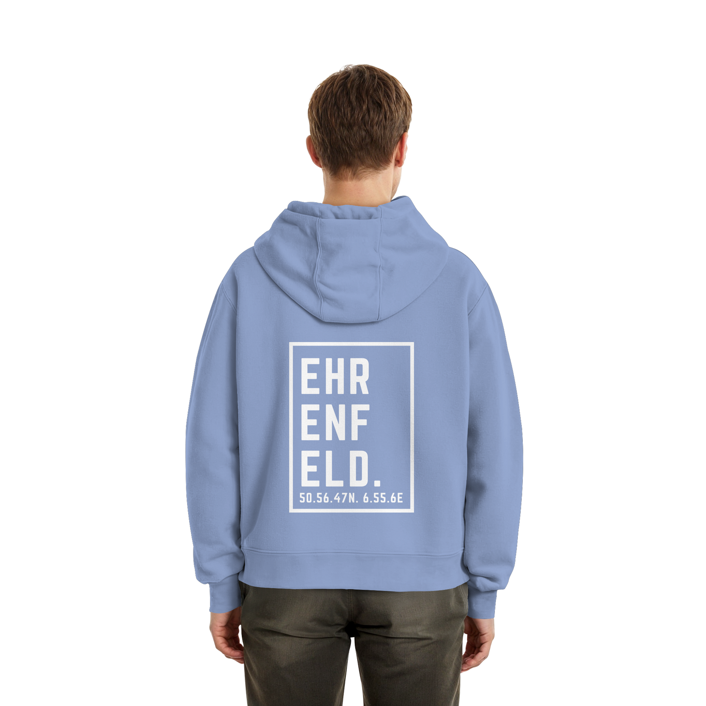 Ehrenfeld Koordinaten (großer Druck auf dem Rücken) - Fluffy Boxcut Zipper