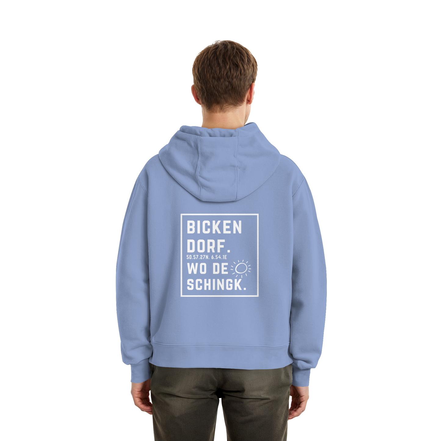 Wo de Sonn schingk - Bickendorf Druck Rücken - Fluffy Boxcut Zipper