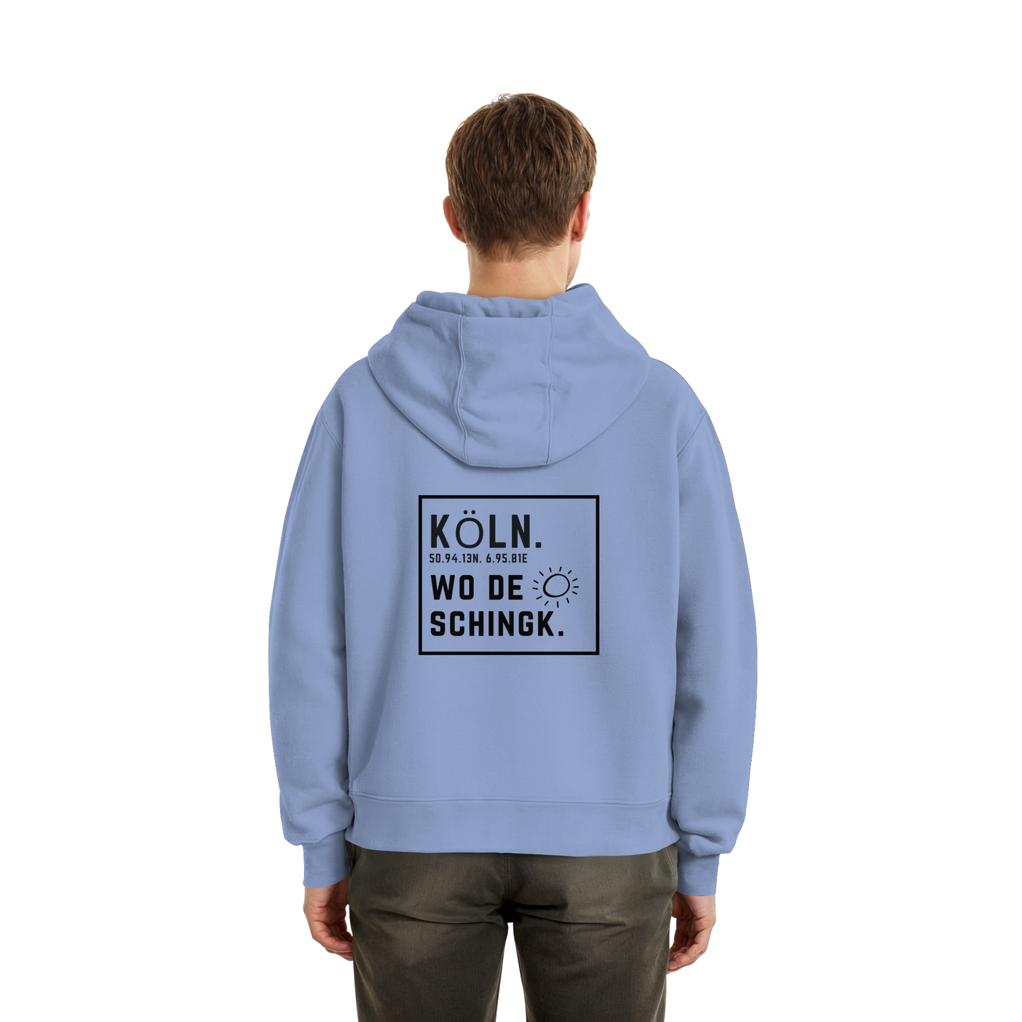Wo de Sonn schingk - Köln Druck Rücken  - Fluffy Boxcut Zipper