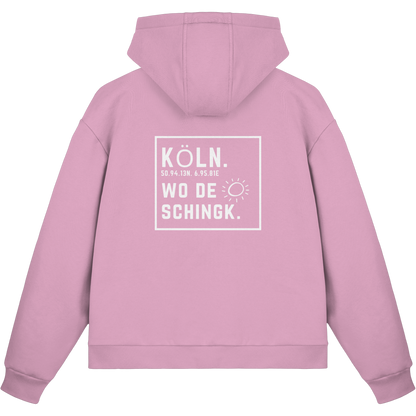 Wo de Sonn schingk - Köln Druck Rücken  - Fluffy Boxcut Zipper