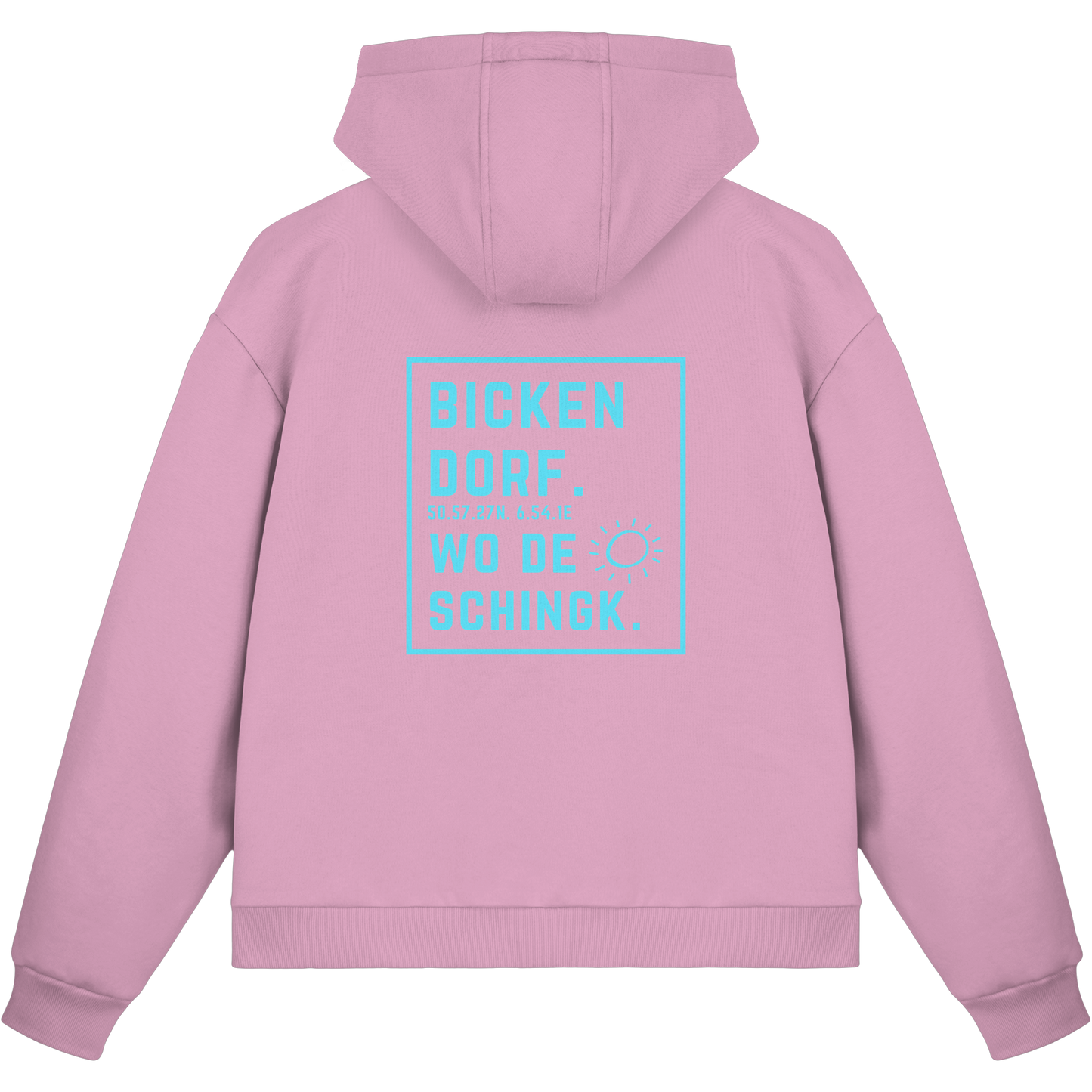 Wo de Sonn schingk - Bickendorf Druck Rücken - Fluffy Boxcut Zipper