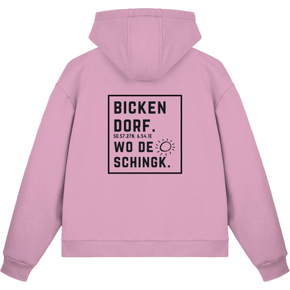 Wo de Sonn schingk - Bickendorf Druck Rücken - Fluffy Boxcut Zipper
