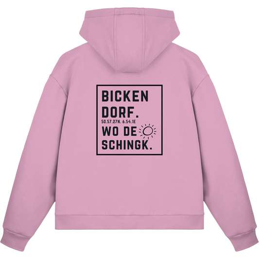 Wo de Sonn schingk - Bickendorf Druck Rücken - Fluffy Boxcut Zipper