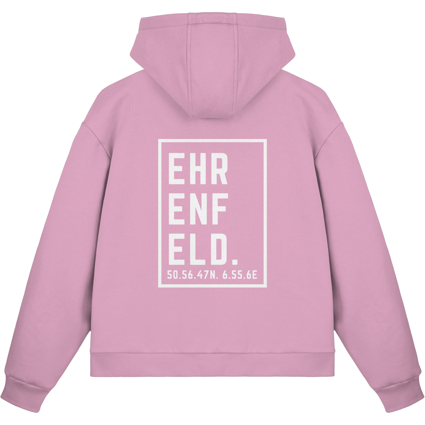 Ehrenfeld Koordinaten (großer Druck auf dem Rücken) - Fluffy Boxcut Zipper