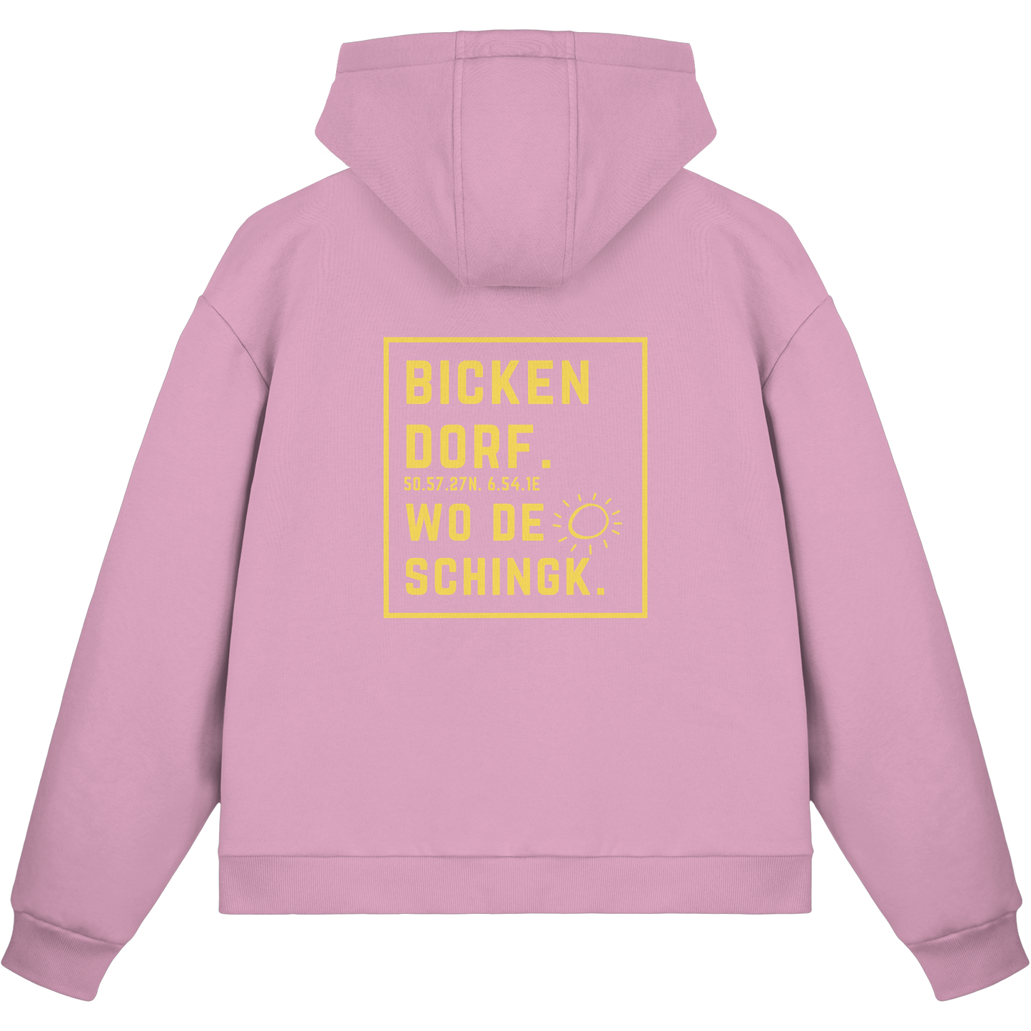 Wo de Sonn schingk - Bickendorf Druck Rücken - Fluffy Boxcut Zipper
