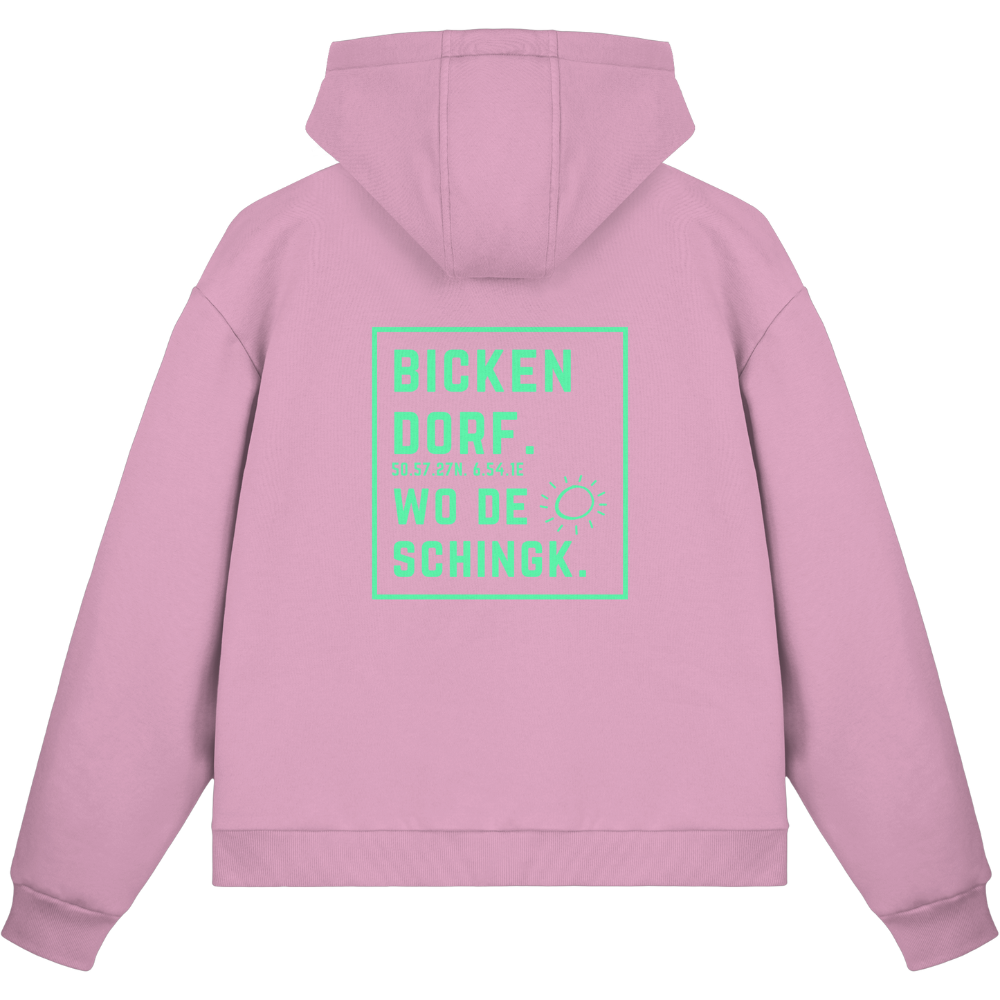 Wo de Sonn schingk - Bickendorf Druck Rücken - Fluffy Boxcut Zipper