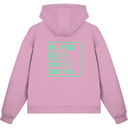 Wo de Sonn schingk - Bickendorf Druck Rücken - Fluffy Boxcut Zipper
