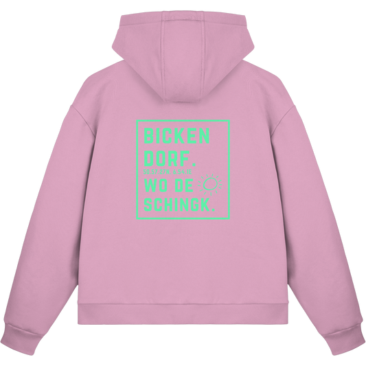 Wo de Sonn schingk - Bickendorf Druck Rücken - Fluffy Boxcut Zipper