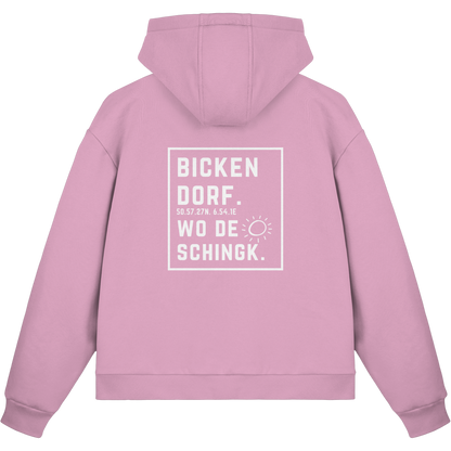 Wo de Sonn schingk - Bickendorf Druck Rücken - Fluffy Boxcut Zipper