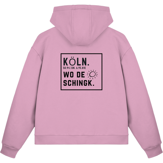 Wo de Sonn schingk - Köln Druck Rücken  - Fluffy Boxcut Zipper