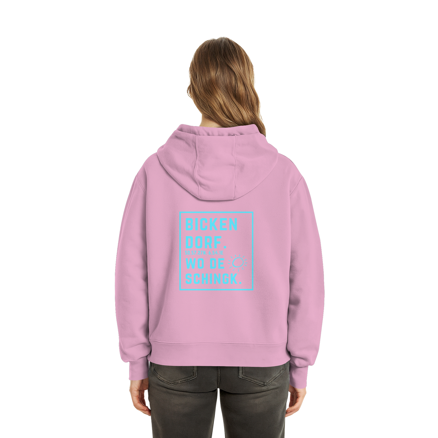 Wo de Sonn schingk - Bickendorf Druck Rücken - Fluffy Boxcut Zipper