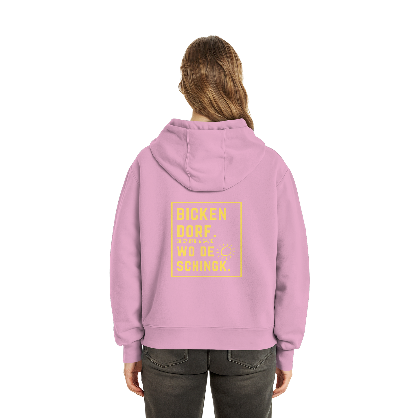 Wo de Sonn schingk - Bickendorf Druck Rücken - Fluffy Boxcut Zipper