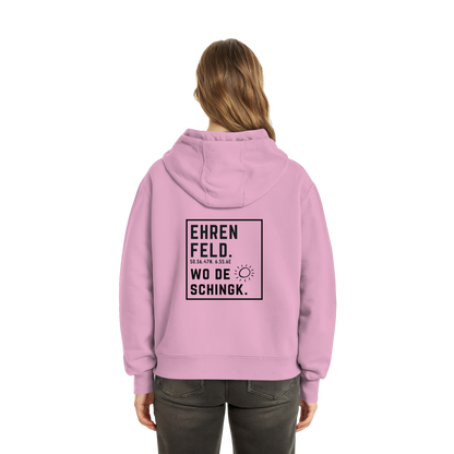 Wo de Sonn schingk - Ehrenfeld Druck Rücken - Fluffy Boxcut Zipper