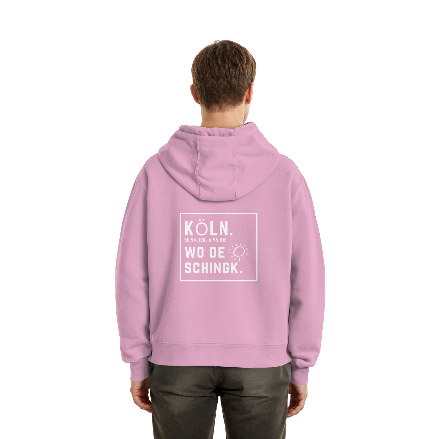 Wo de Sonn schingk - Köln Druck Rücken  - Fluffy Boxcut Zipper