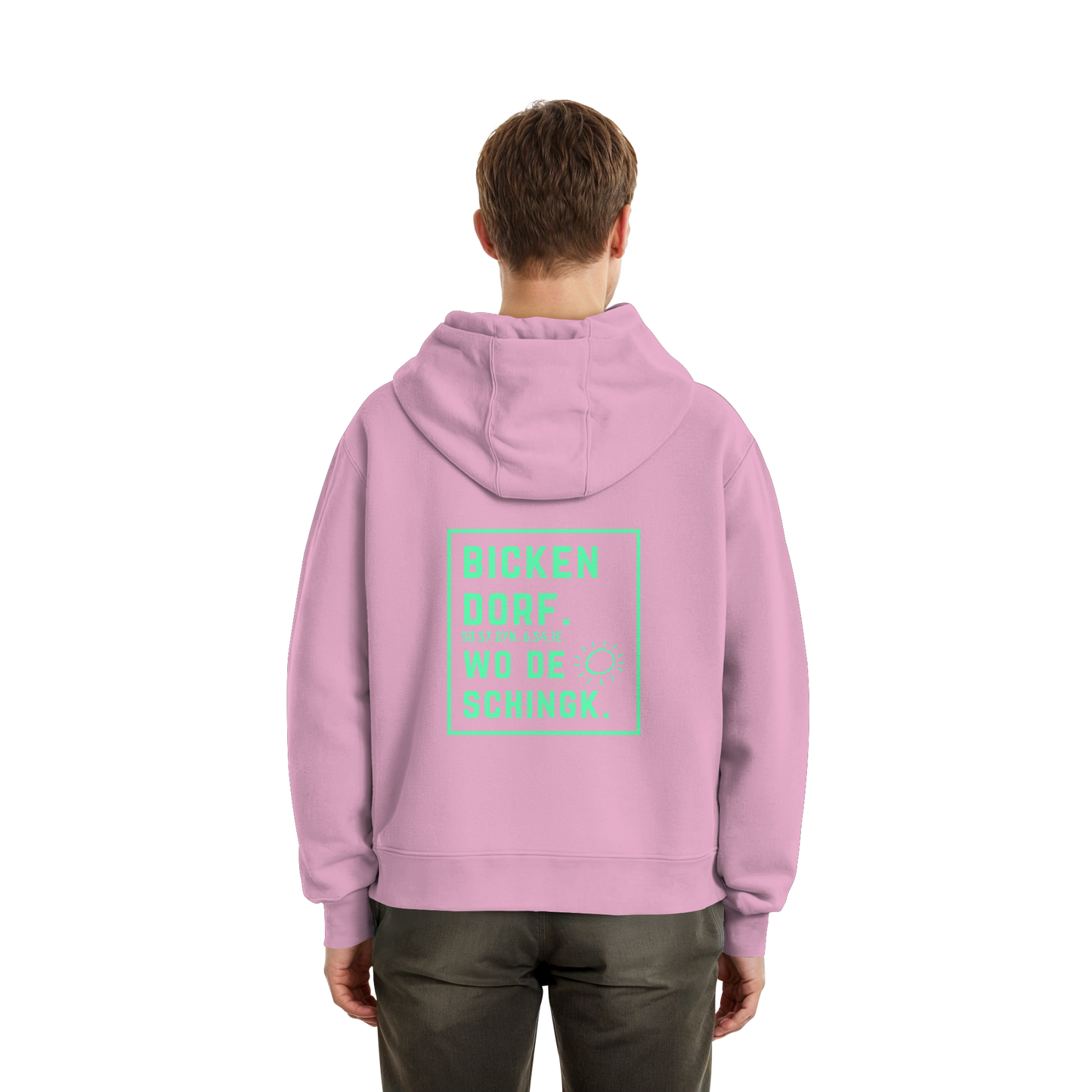 Wo de Sonn schingk - Bickendorf Druck Rücken - Fluffy Boxcut Zipper