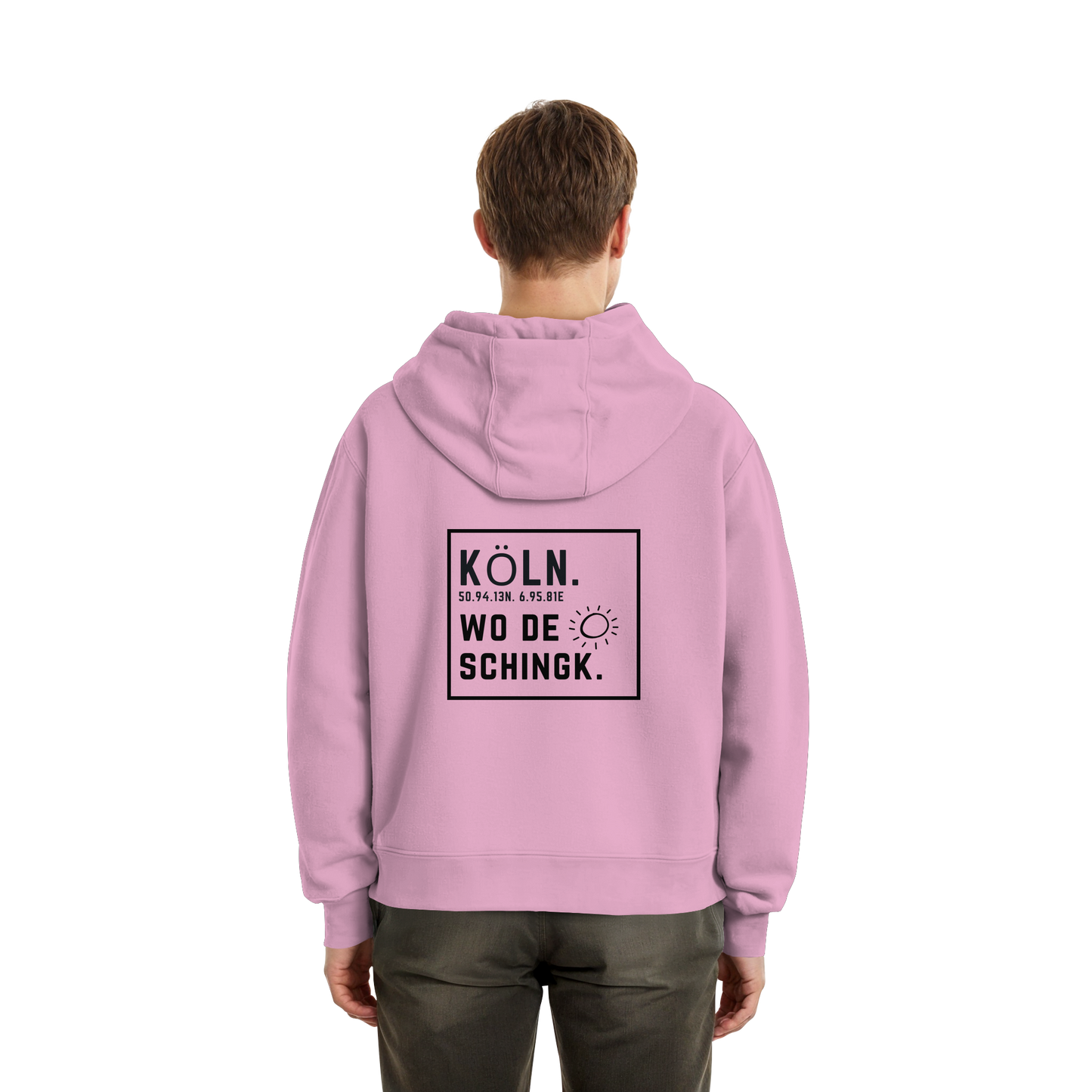 Wo de Sonn schingk - Köln Druck Rücken  - Fluffy Boxcut Zipper