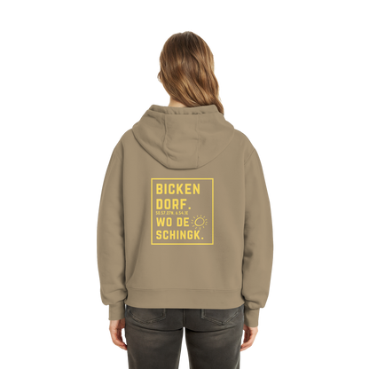 Wo de Sonn schingk - Bickendorf Druck Rücken - Fluffy Boxcut Zipper