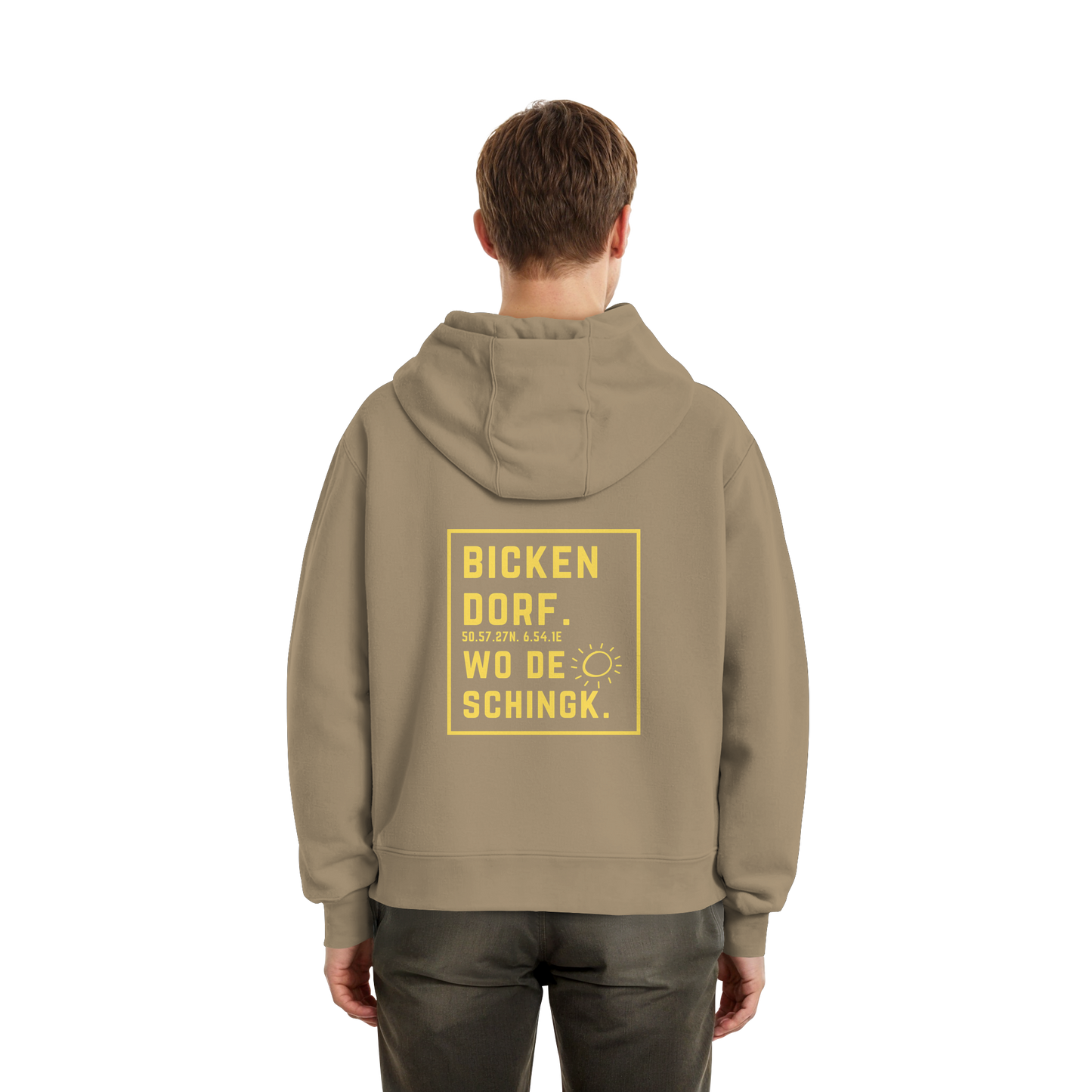 Wo de Sonn schingk - Bickendorf Druck Rücken - Fluffy Boxcut Zipper