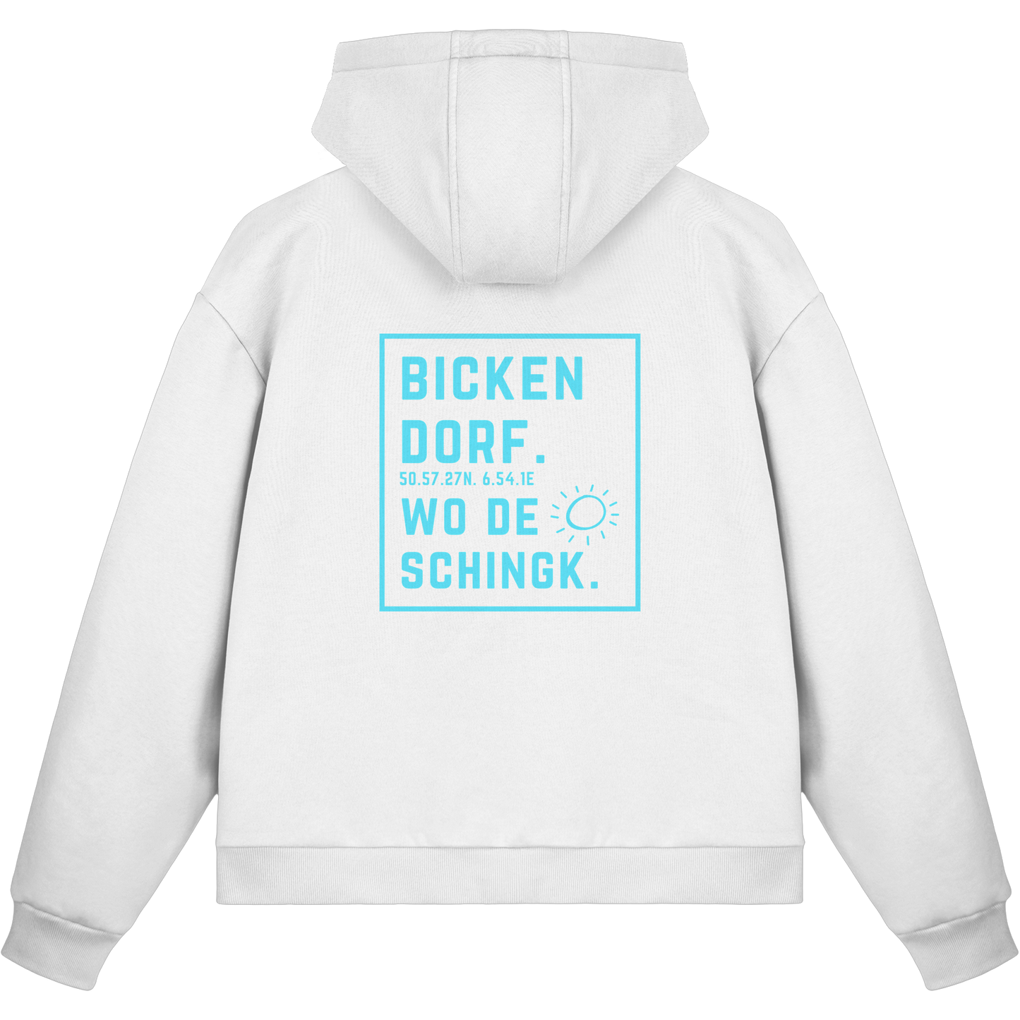 Wo de Sonn schingk - Bickendorf Druck Rücken - Fluffy Boxcut Zipper