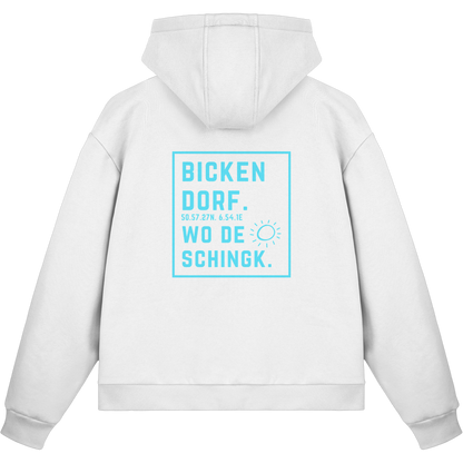 Wo de Sonn schingk - Bickendorf Druck Rücken - Fluffy Boxcut Zipper
