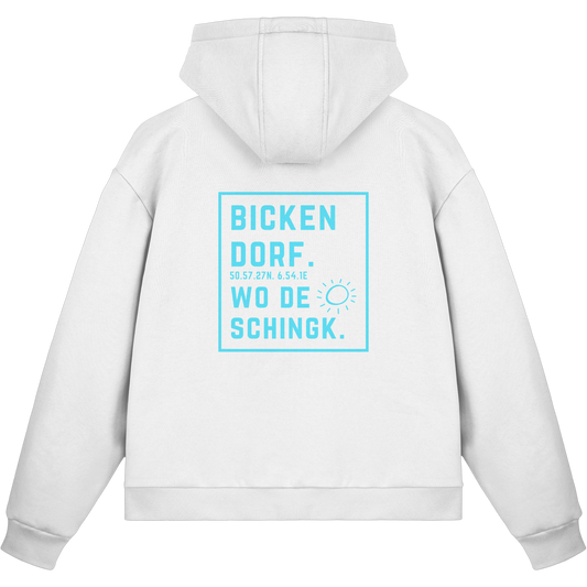Wo de Sonn schingk - Bickendorf Druck Rücken - Fluffy Boxcut Zipper