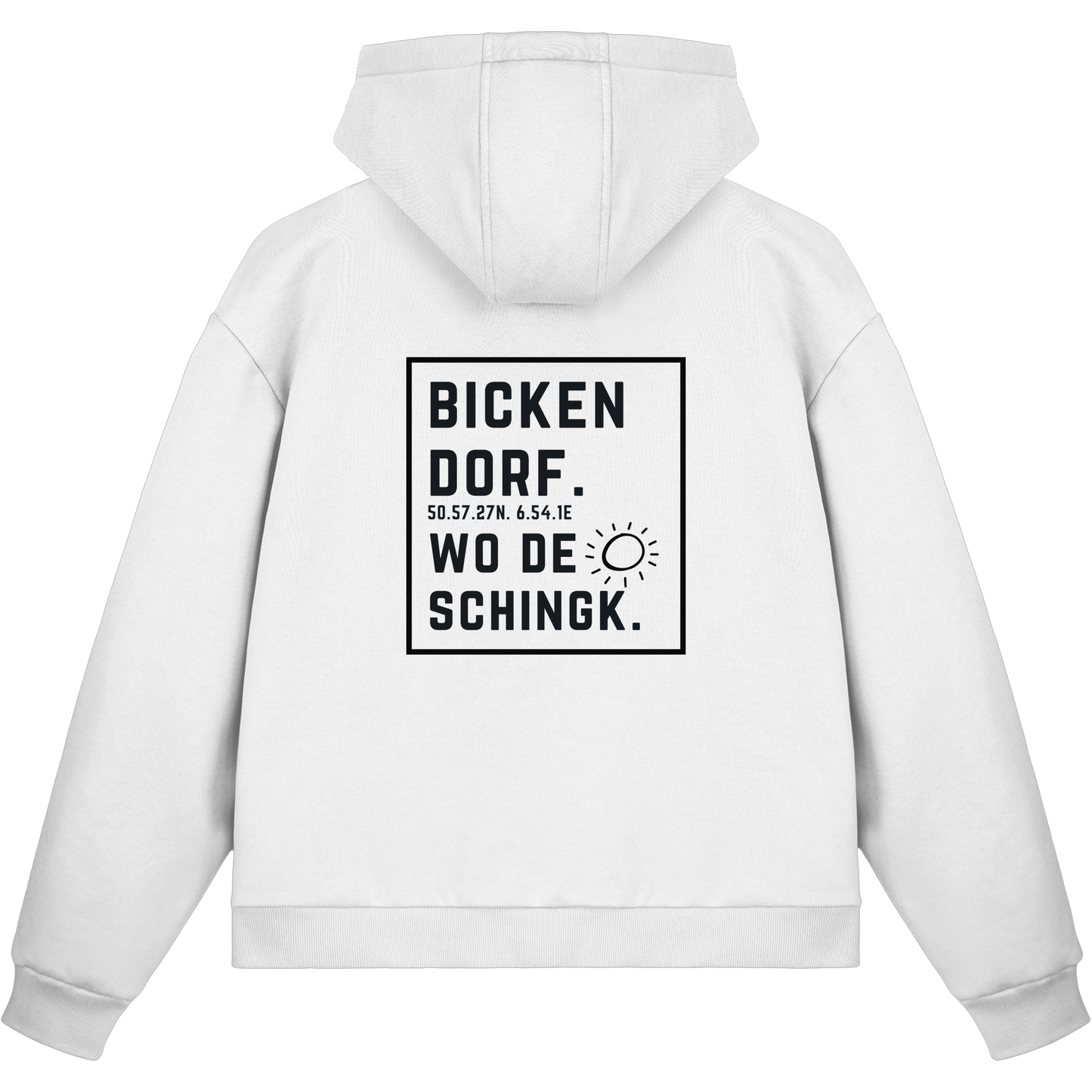 Wo de Sonn schingk - Bickendorf Druck Rücken - Fluffy Boxcut Zipper