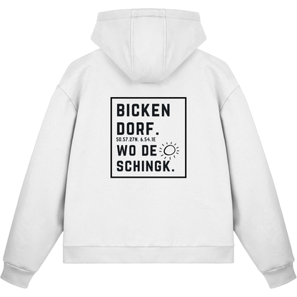Wo de Sonn schingk - Bickendorf Druck Rücken - Fluffy Boxcut Zipper