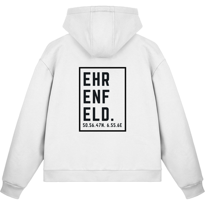 Ehrenfeld Koordinaten (großer Druck auf dem Rücken) - Fluffy Boxcut Zipper