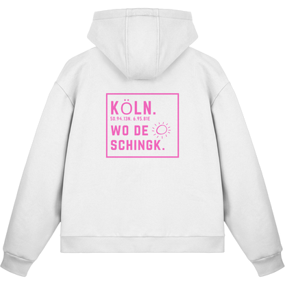 Wo de Sonn schingk - Köln Druck Rücken - Fluffy Boxcut Zipper