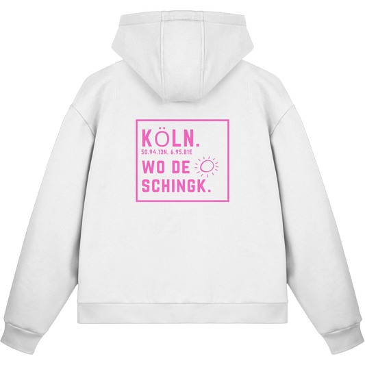 Wo de Sonn schingk - Köln Druck Rücken - Fluffy Boxcut Zipper
