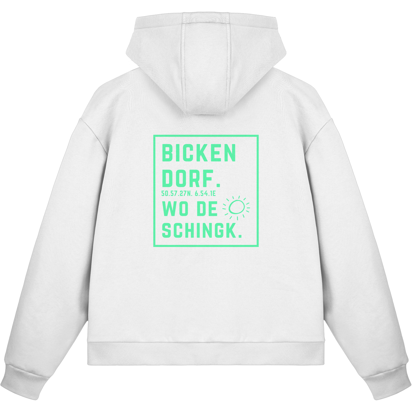 Wo de Sonn schingk - Bickendorf Druck Rücken - Fluffy Boxcut Zipper