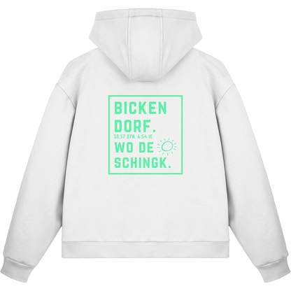 Wo de Sonn schingk - Bickendorf Druck Rücken - Fluffy Boxcut Zipper