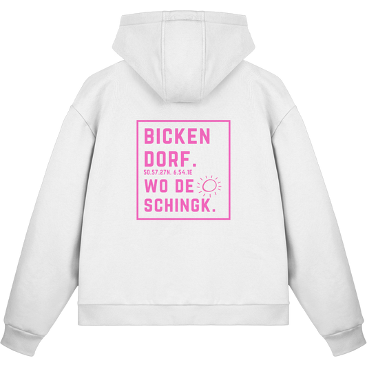Wo de Sonn schingk - Bickendorf Druck Rücken - Fluffy Boxcut Zipper