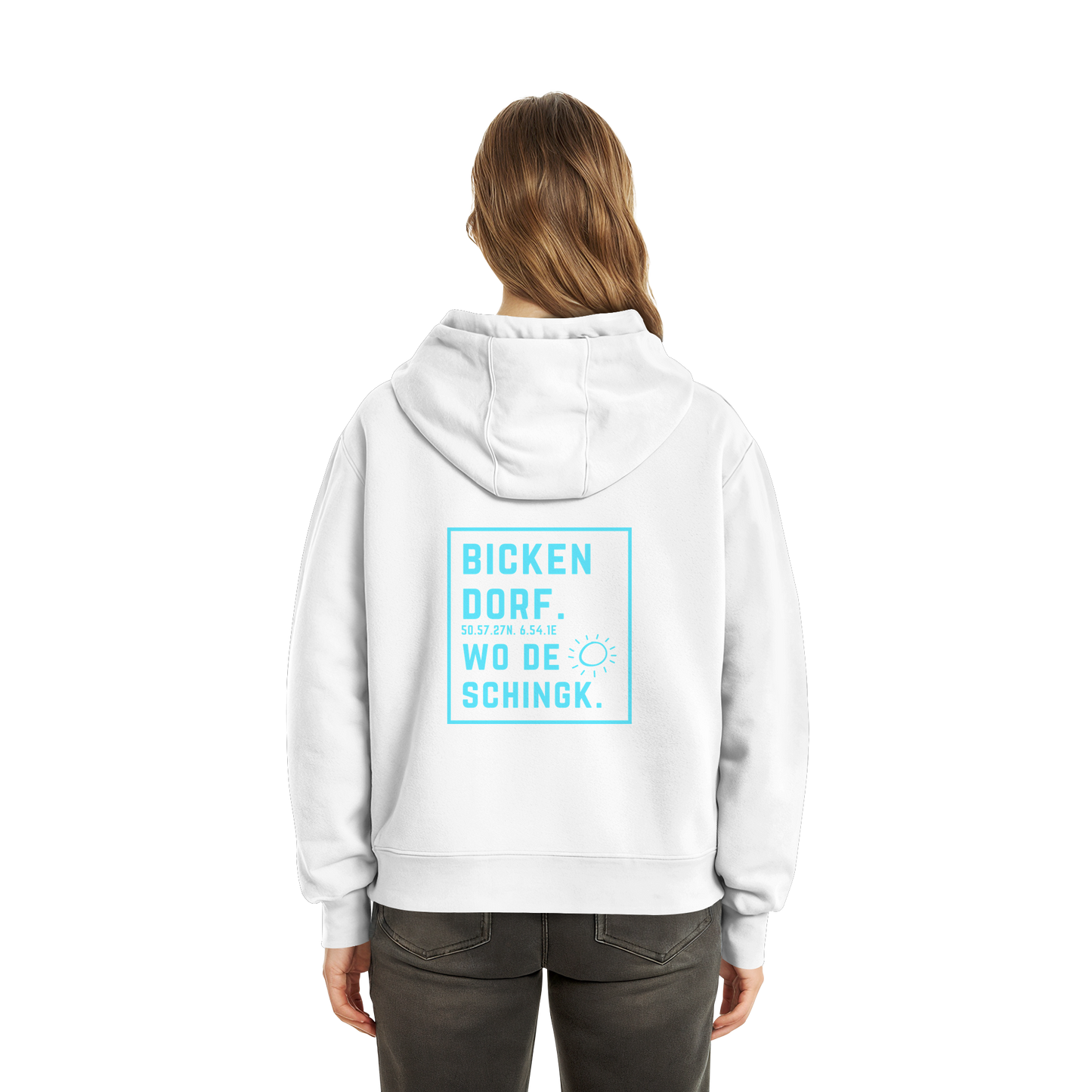 Wo de Sonn schingk - Bickendorf Druck Rücken - Fluffy Boxcut Zipper