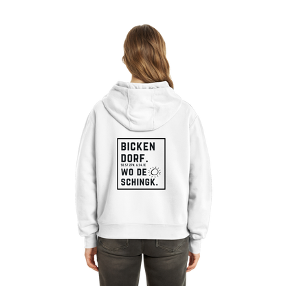 Wo de Sonn schingk - Bickendorf Druck Rücken - Fluffy Boxcut Zipper
