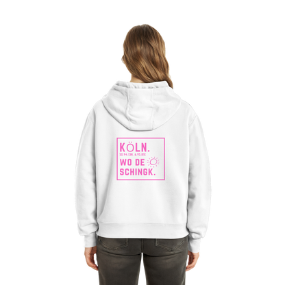 Wo de Sonn schingk - Köln Druck Rücken - Fluffy Boxcut Zipper