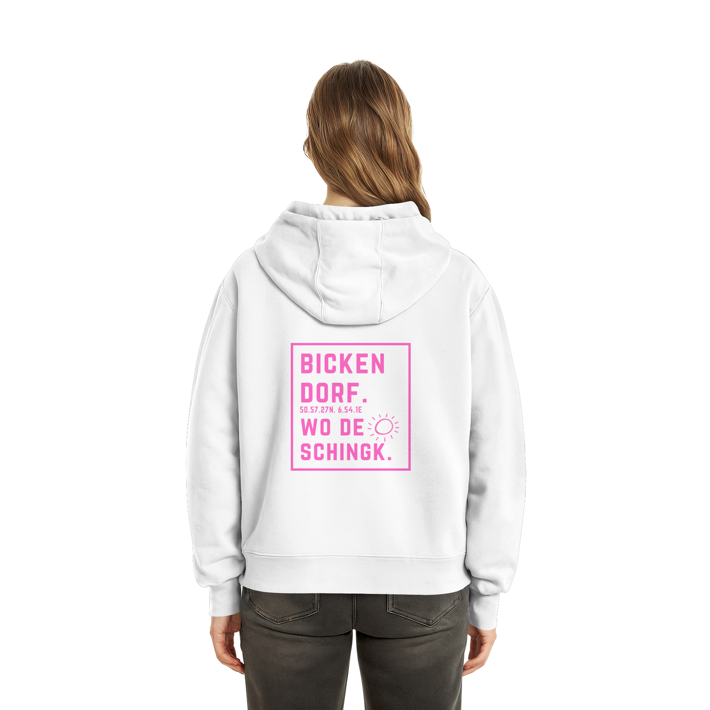 Wo de Sonn schingk - Bickendorf Druck Rücken - Fluffy Boxcut Zipper