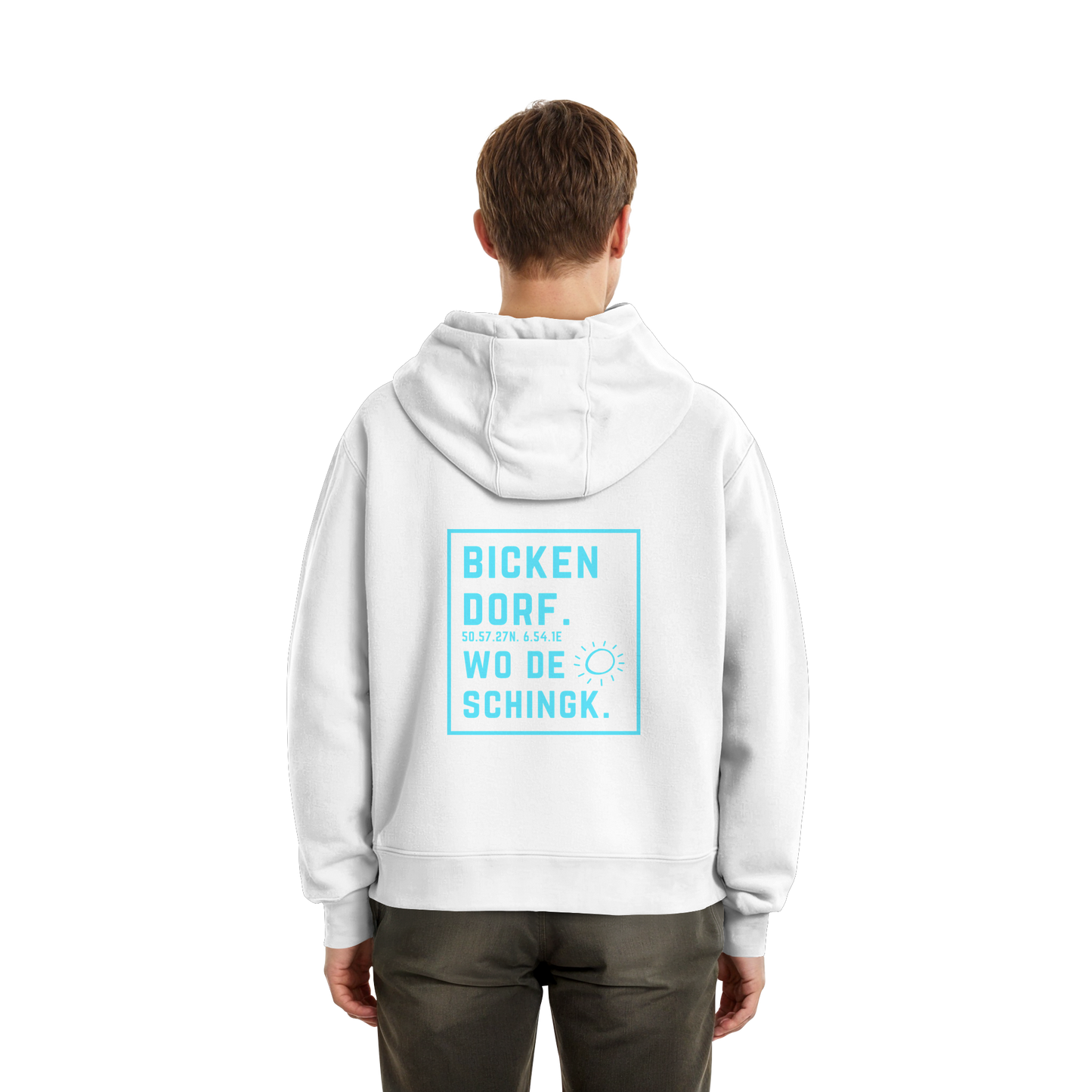 Wo de Sonn schingk - Bickendorf Druck Rücken - Fluffy Boxcut Zipper