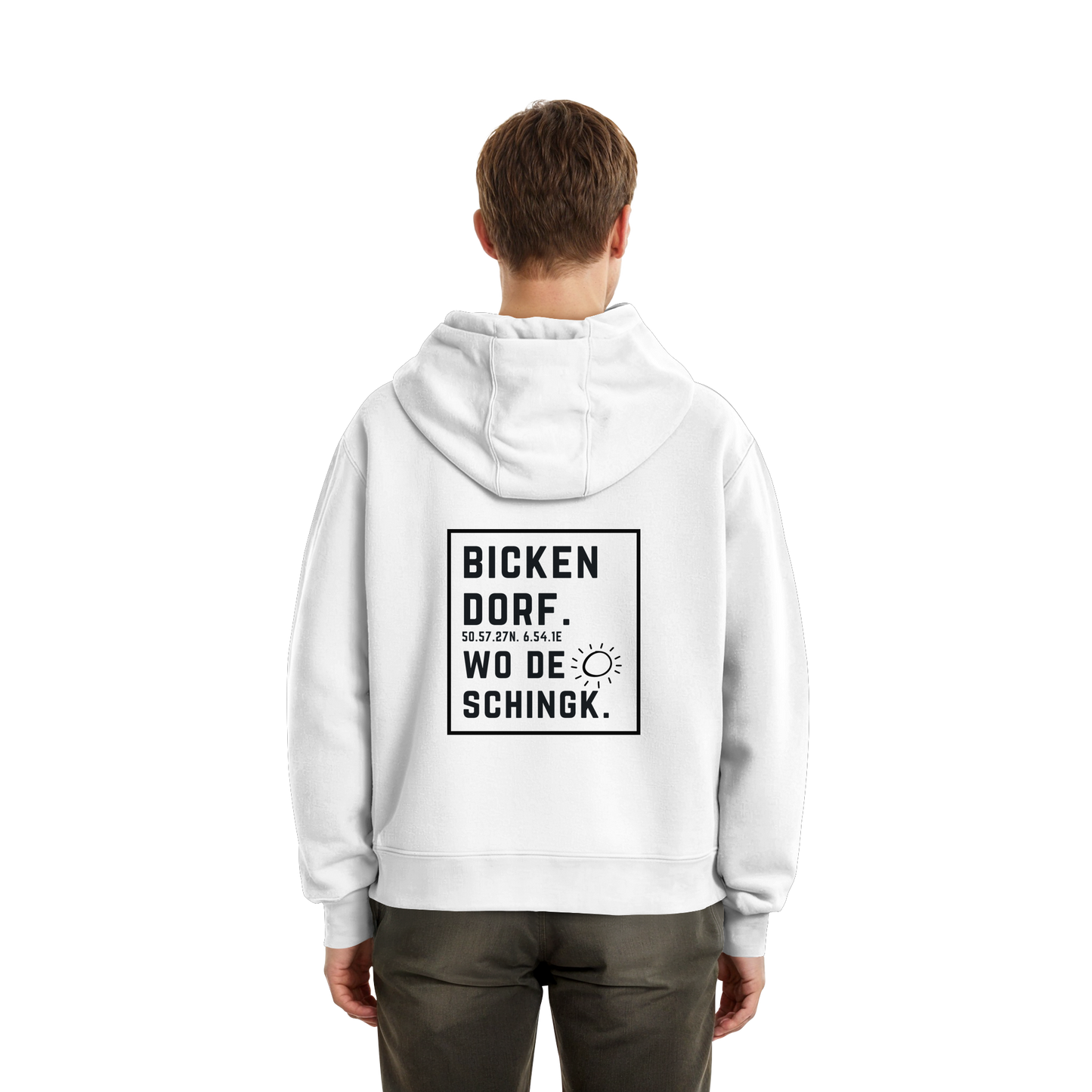 Wo de Sonn schingk - Bickendorf Druck Rücken - Fluffy Boxcut Zipper