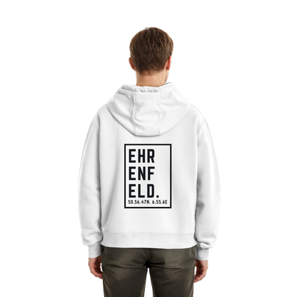 Ehrenfeld Koordinaten (großer Druck auf dem Rücken) - Fluffy Boxcut Zipper